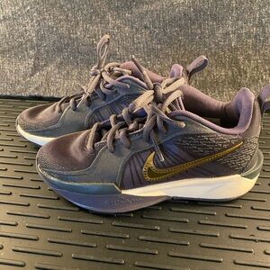 Nike Gold and Purple Basketball Shoes Sabrina “Broken Records”